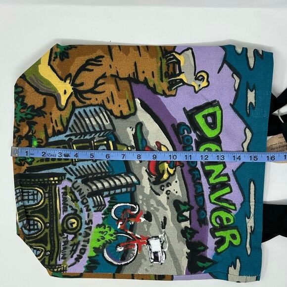 Art Studio Company NEW Denver Shopper Artsy Scenic Canvas Reusable Tote Bag - Picture 6 of 8